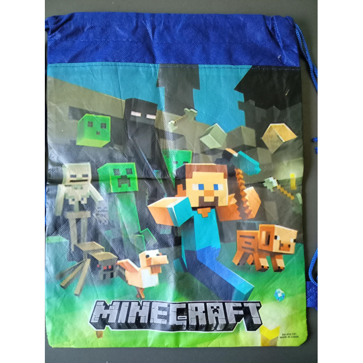 Minecraft gymtas met trekkoord