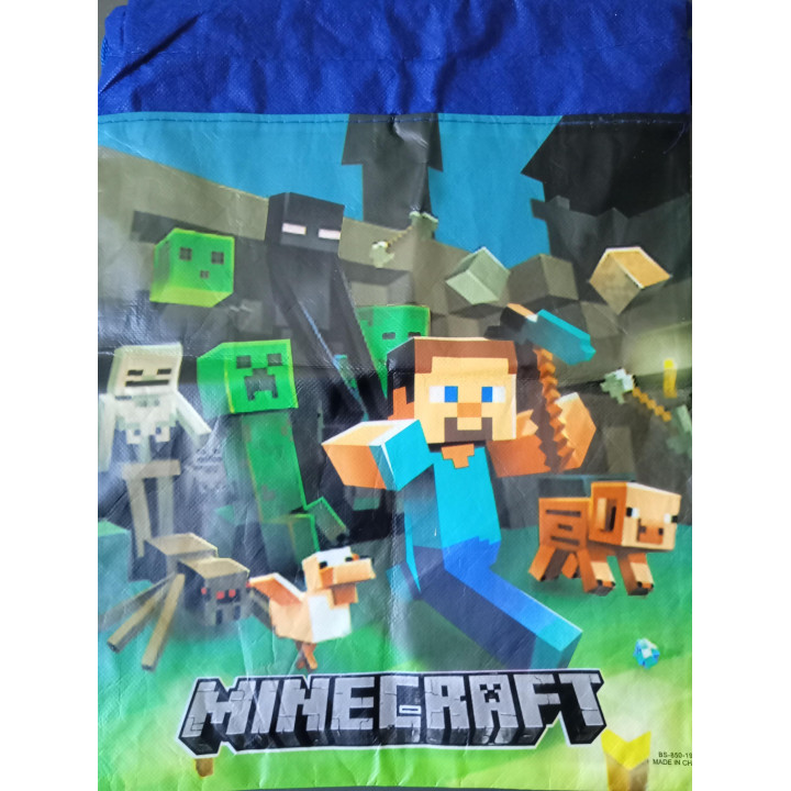 Minecraft gymtas met trekkoord