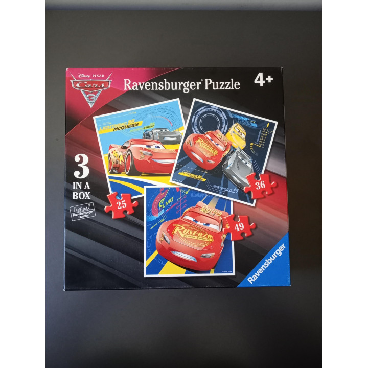 Ravensburger Cars 3 puzzel set 3 in 1 (25 36 49 stukjes)