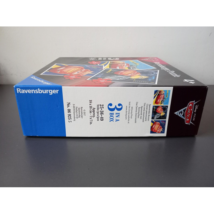 Ravensburger Cars 3 puzzel set 3 in 1 (25 36 49 stukjes)