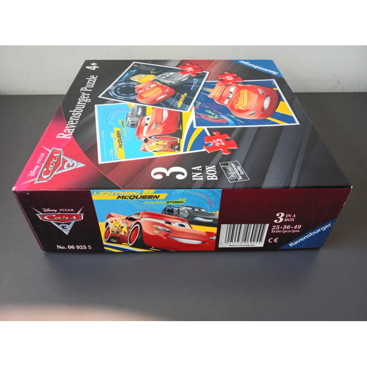 Ravensburger Cars 3 puzzel set 3 in 1 (25 36 49 stukjes)