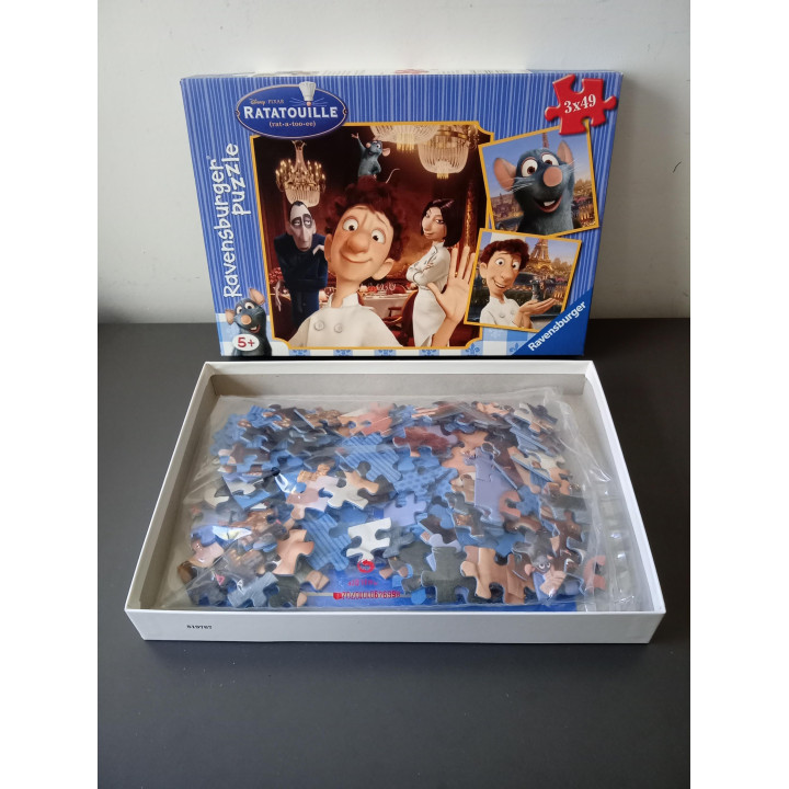 Ravensburger Ratatouille puzzel 3x49 stukjes