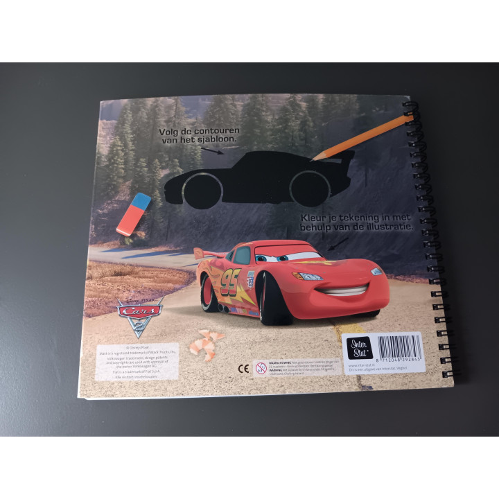 Disney Cars sjabloonboek met tekensjablonen