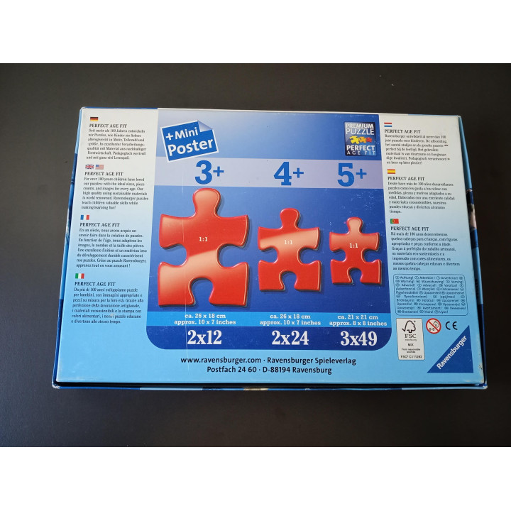 Ravensburger Frozen puzzel 3x49 stukjes Elsa Anna Olaf