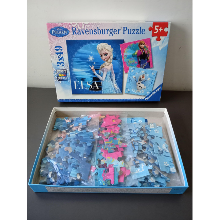 Ravensburger Frozen puzzel 3x49 stukjes Elsa Anna Olaf