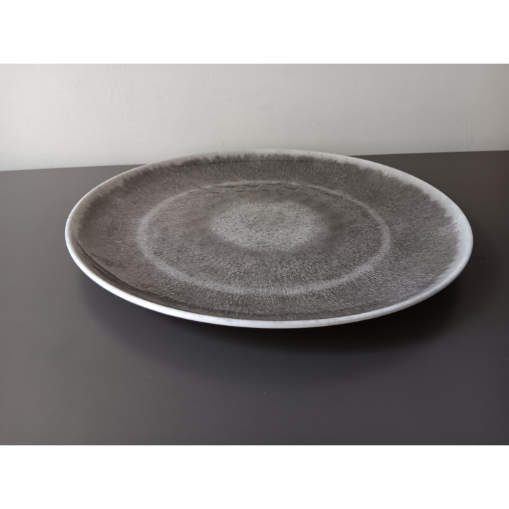 Groot serveerbord schaal grijs 27,5 cm Excellent Houseware