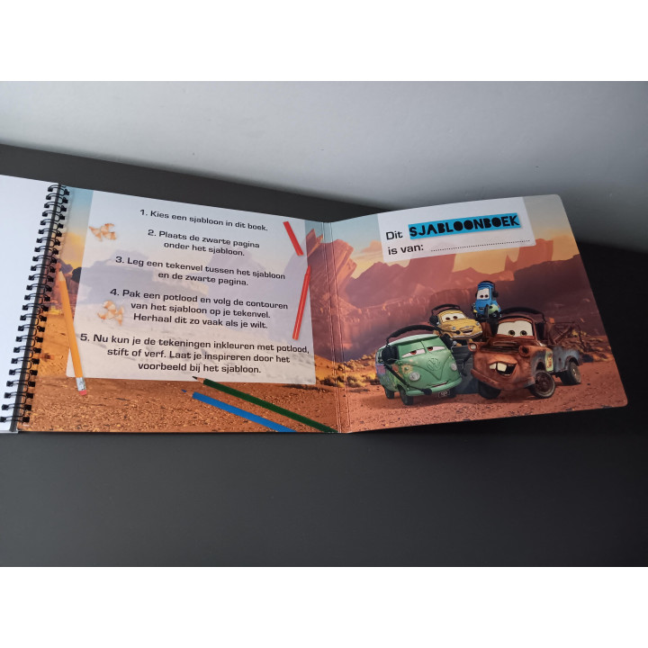 Disney Cars sjabloonboek teken kleurboek | Angelique’s Kringloop