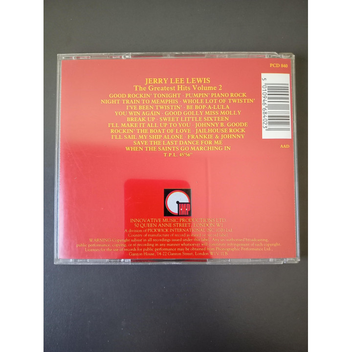 Jerry Lee Lewis The Greatest Hits Vol. 2 CD