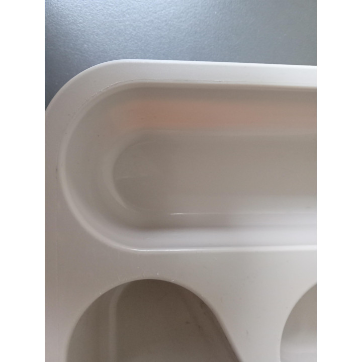 Bestekbak/lade organizer kunststof beige