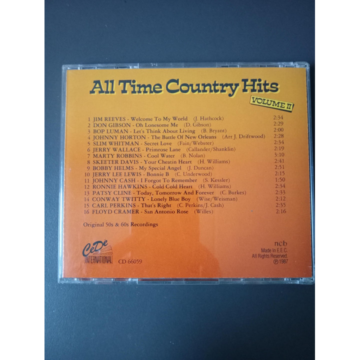 All Time Country Hits Volume II CD