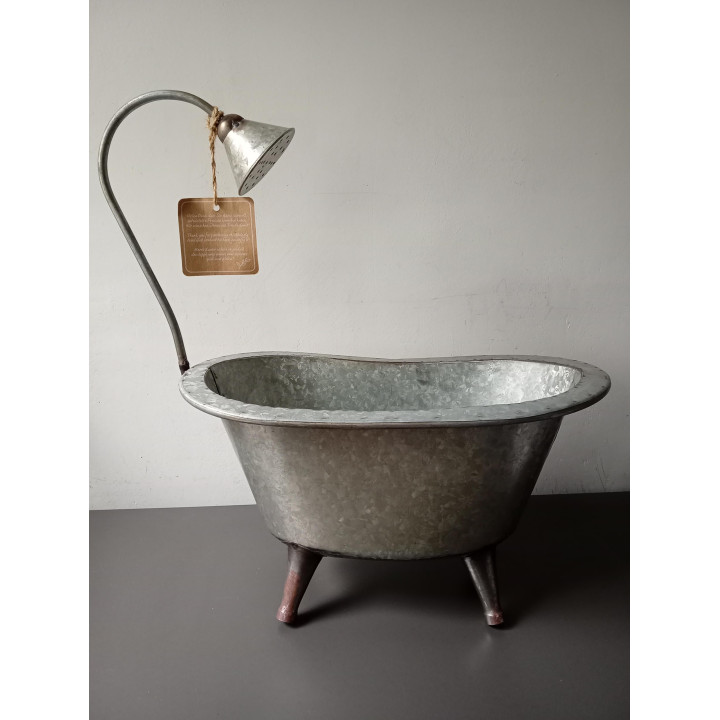 Decoratief metalen badkuip plantenbak met douche Boltz Garden