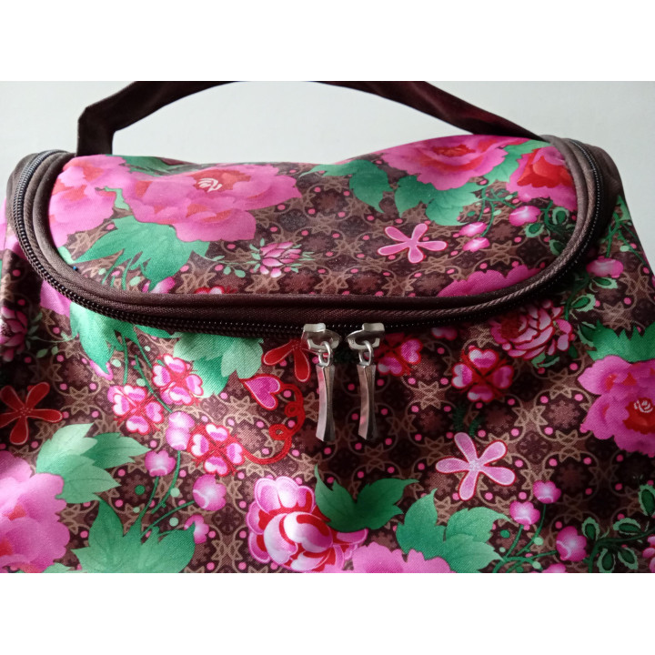 True Spirit toilettas bloemen roze make-up tas