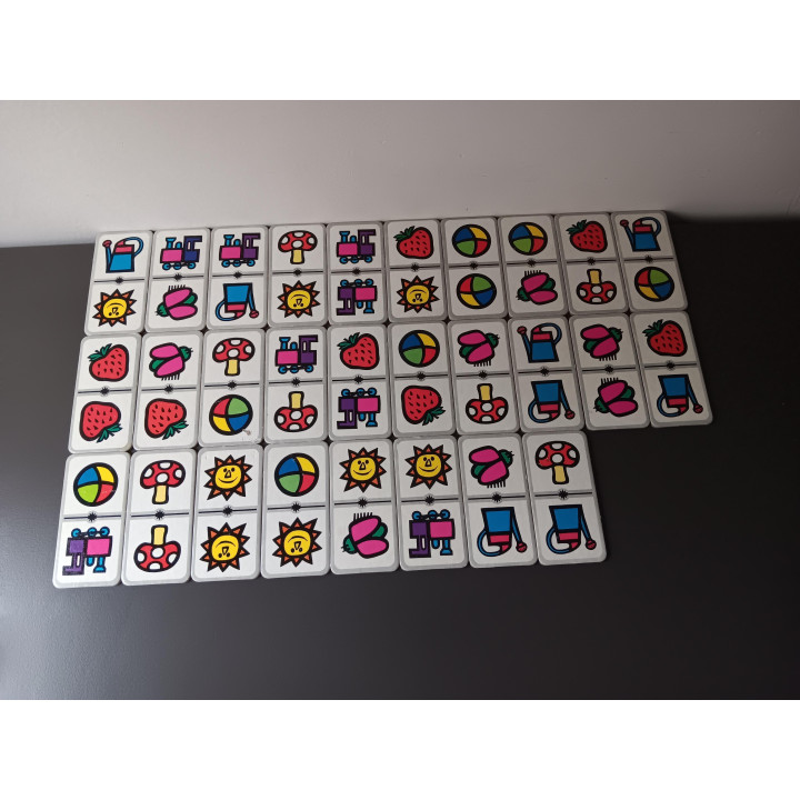 Jumbo domino spel kleuren figuren | vintage | Angelique’s Kringloop