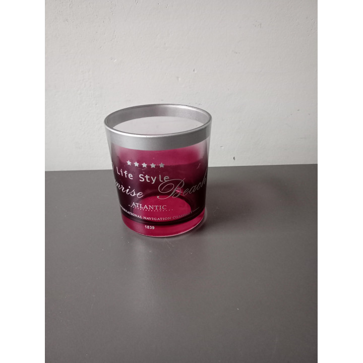 Paarsrode waxinelichthouder glas | Sunrise Beach