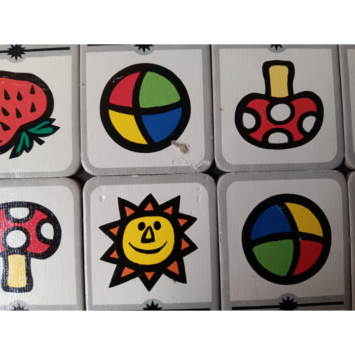 Vintage Jumbo dominospel kleuren en figuren