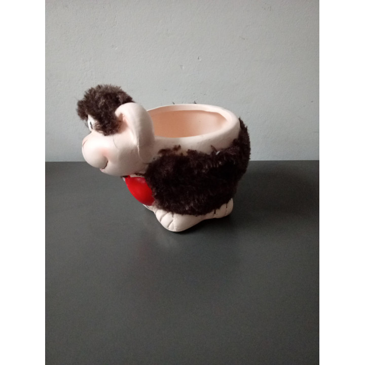 Bloempot schaapje met hartje | Angelique’s Kringloop