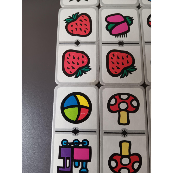 Vintage Jumbo dominospel kleuren en figuren