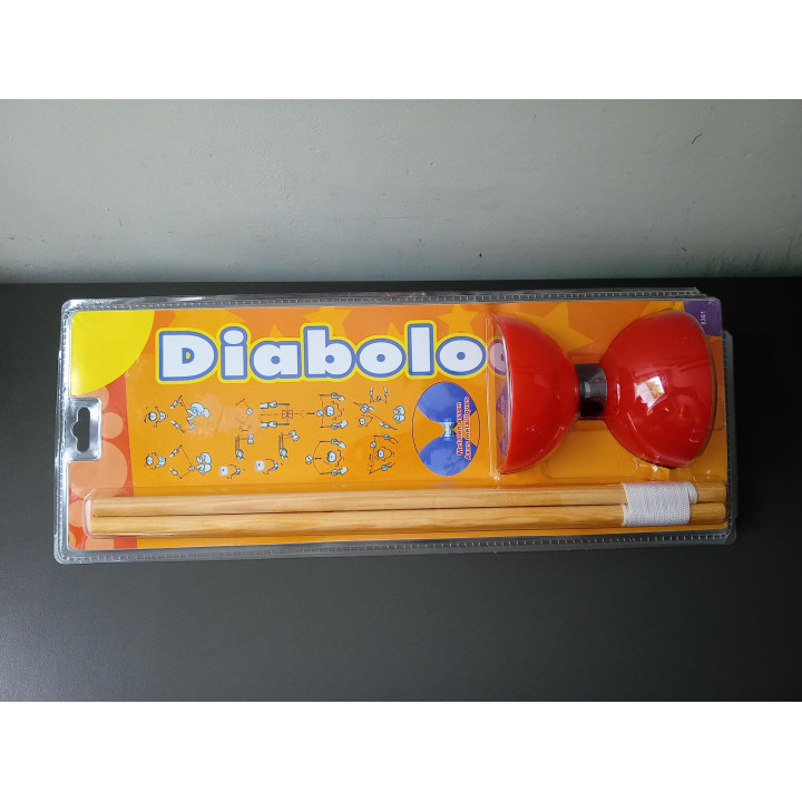 Diabolo set met houten stokjes | Angelique’s Kringloop