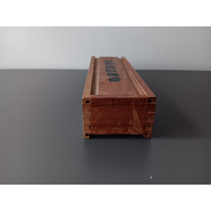 Houten Domino - Set in Schuifkistje (Vintage, compleet)