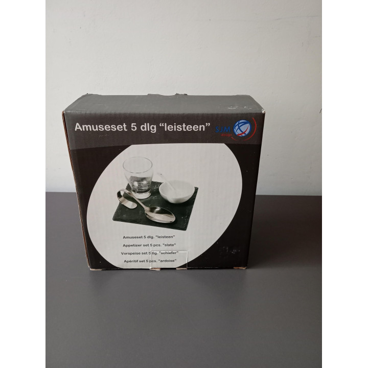 5-delige amuseset leisteen | Angelique’s Kringloop