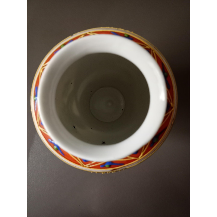 Vintage handgeschilderde Satsuma stijl vaas | Angelique’s Kringloop