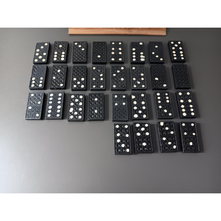 Houten domino set schuifkistje | vintage | Angelique’s Kringloop
