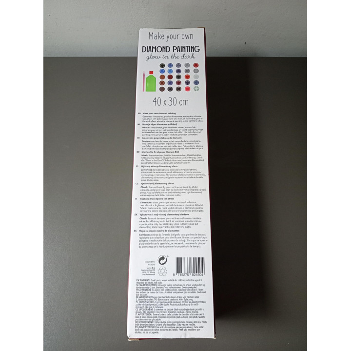 Diamond Painting Glow in the Dark Kerstman | Angelique’s Kringloop
