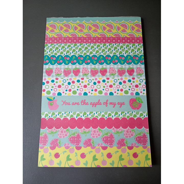 Scrapbook papierblok fruit thema | Angelique’s Kringloop