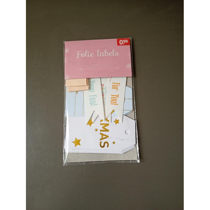 Kerst cadeau labels set 15 stuks | Angelique’s Kringloop