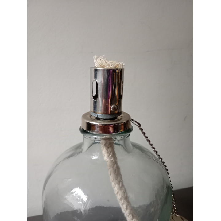 Glazen olielamp Living | Angelique’s Kringloop