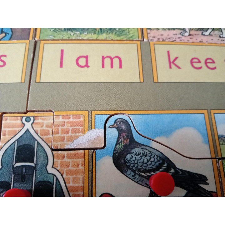 Leesplankje puzzelspel aap noot mies | Angelique’s Kringloop