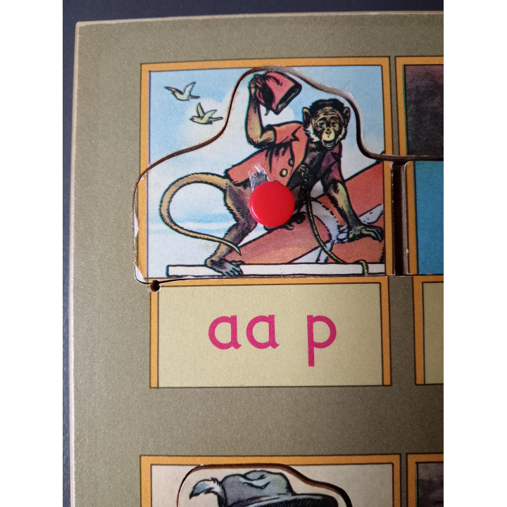 Leesplankje puzzelspel aap noot mies | Angelique’s Kringloop