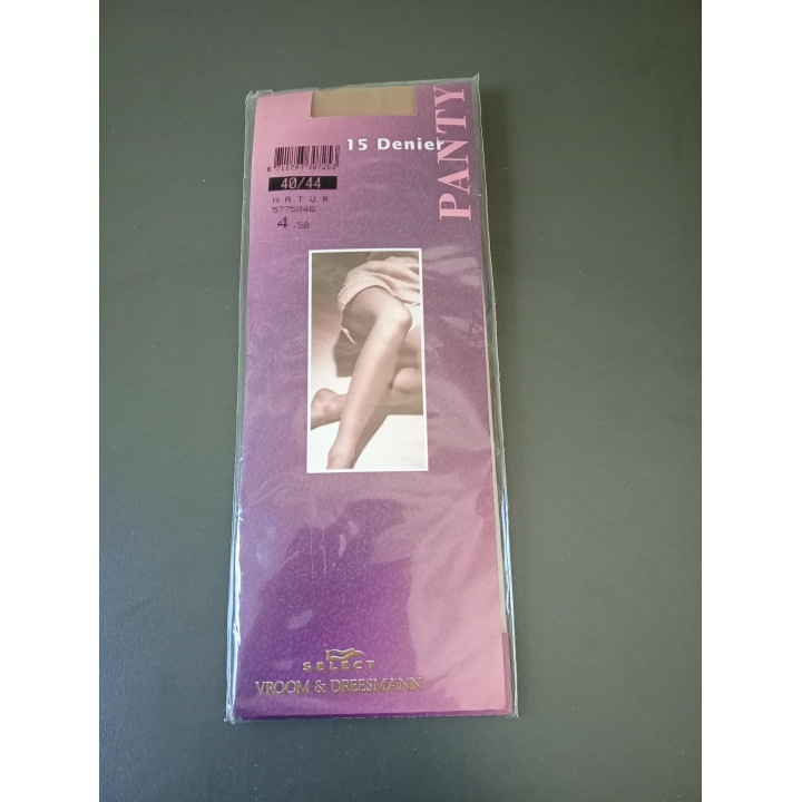 V&D panty 15 denier naturel 40/44 | Angelique’s Kringloop