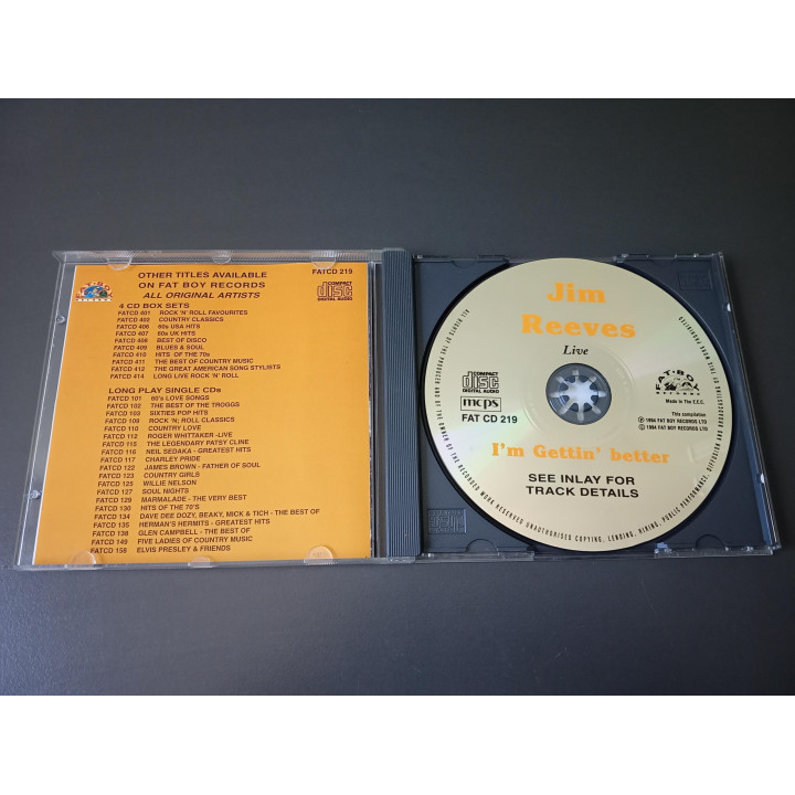 Jim Reeves I’m Gettin’ Better cd | Angelique’s Kringloop