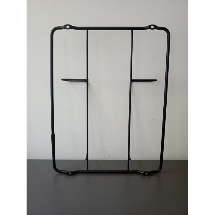 Zwart metalen tijdschriftenrek wand | Angelique’s Kringloop