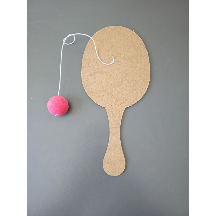 Houten racket met bal emoji | Angelique’s Kringloop