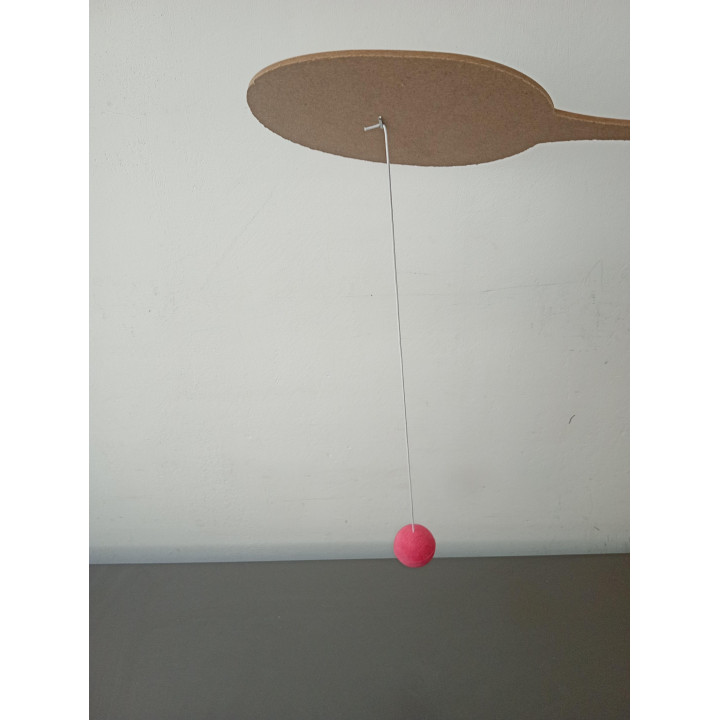 Houten racket met bal emoji | Angelique’s Kringloop