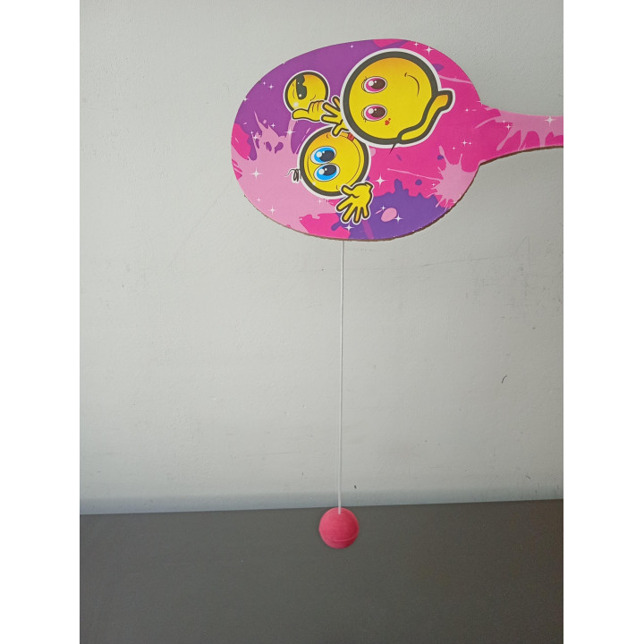 Houten racket met bal emoji | Angelique’s Kringloop