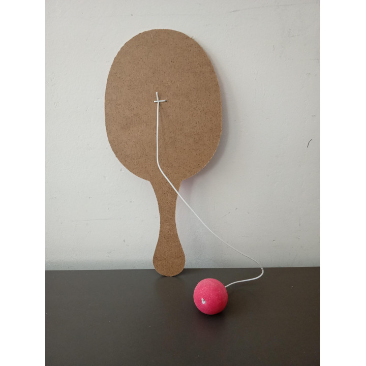 Houten racket met bal emoji | Angelique’s Kringloop