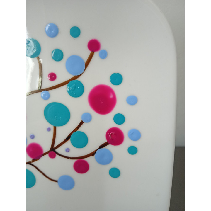 Vierkant decoratiebord boom design | Angelique’s Kringloop