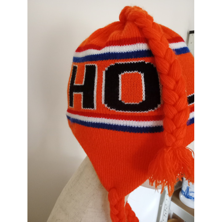 Holland Wintermuts met Vlechten Oranje | One Size