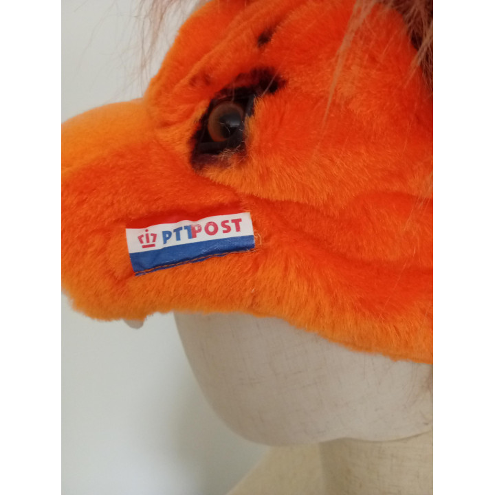 Vintage PTT Post Oranje Leeuwenmuts | Supportersmuts