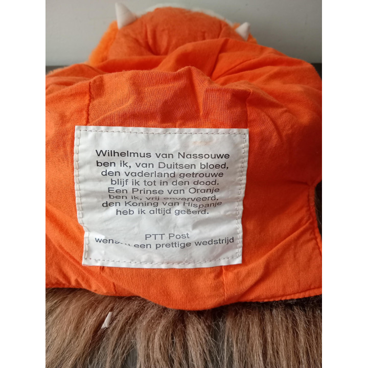 Vintage PTT Post Oranje Leeuwenmuts | Supportersmuts
