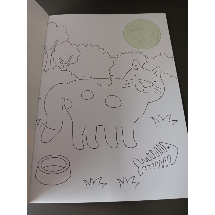HEMA kleurboek met fotostickers dieren 3 tot 5 jaar
