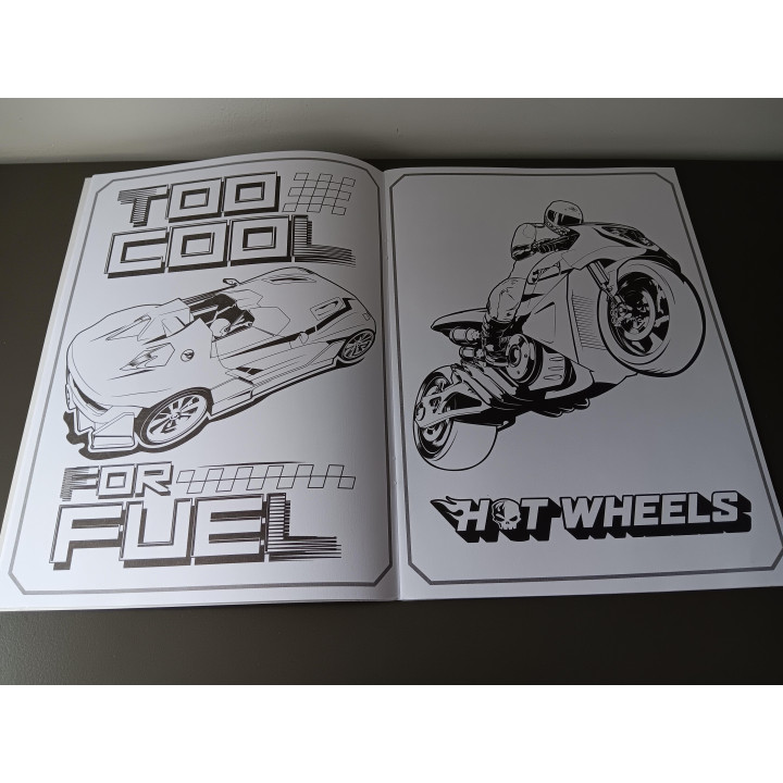 Hot Wheels Kleurboek - Grote Auto-Illustraties