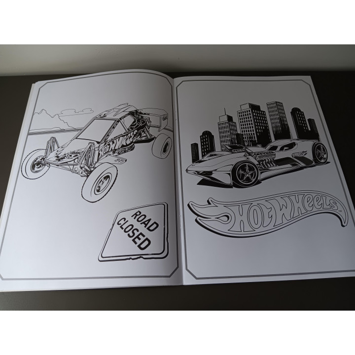 Hot Wheels Kleurboek - Grote Auto-Illustraties