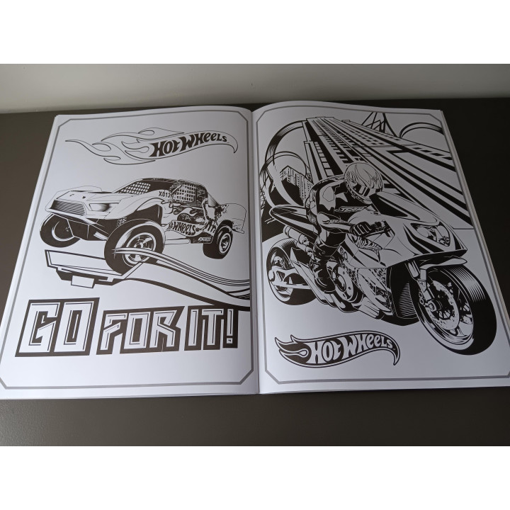 Hot Wheels Kleurboek - Grote Auto-Illustraties