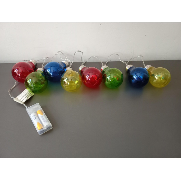 LED Lichtsnoer met Gekleurde Lampjes | 8 Lampen