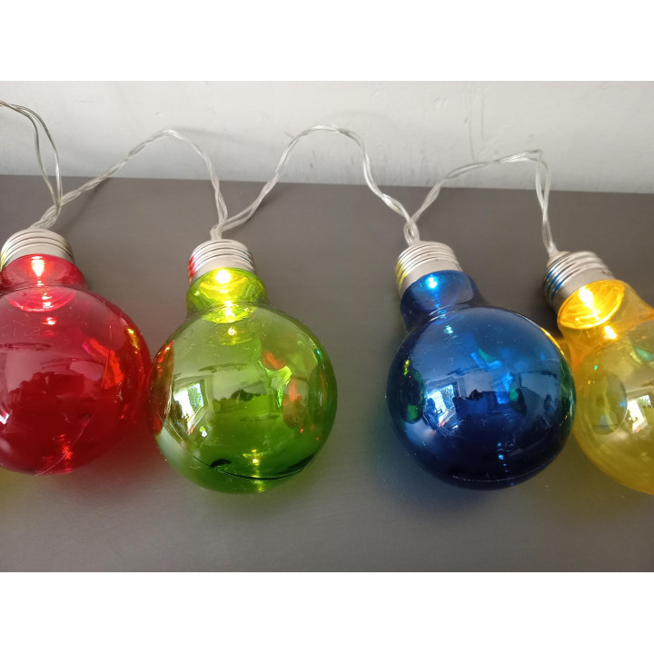 LED Lichtsnoer met Gekleurde Lampjes | 8 Lampen