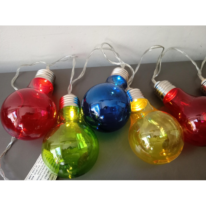 LED Lichtsnoer met Gekleurde Lampjes | 8 Lampen
